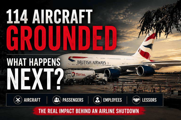 What Happens When a 114-Aircraft Airline Stops Operations?